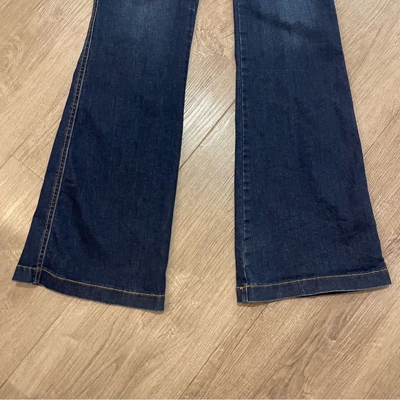 SPANX High waisted Pull on Flare Jeans in Midnight Shade (Dark blue) - Picture 6 of 7